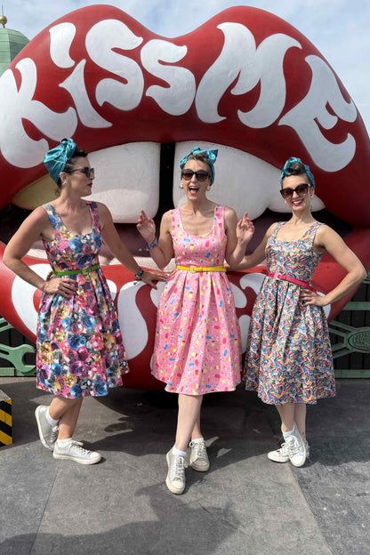 Amanda Pink Ice Lolly Swing Dress