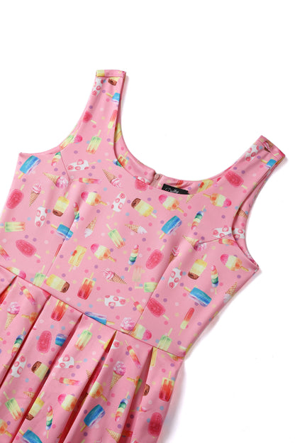Amanda Pink Ice Lolly Swing Dress