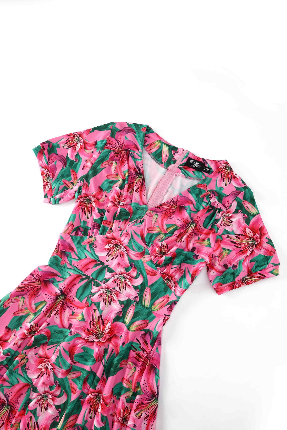 Julia Pink Lily Midi Dress