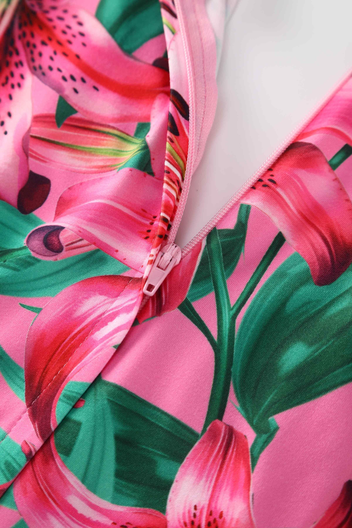 Julia Pink Lily Midi Dress