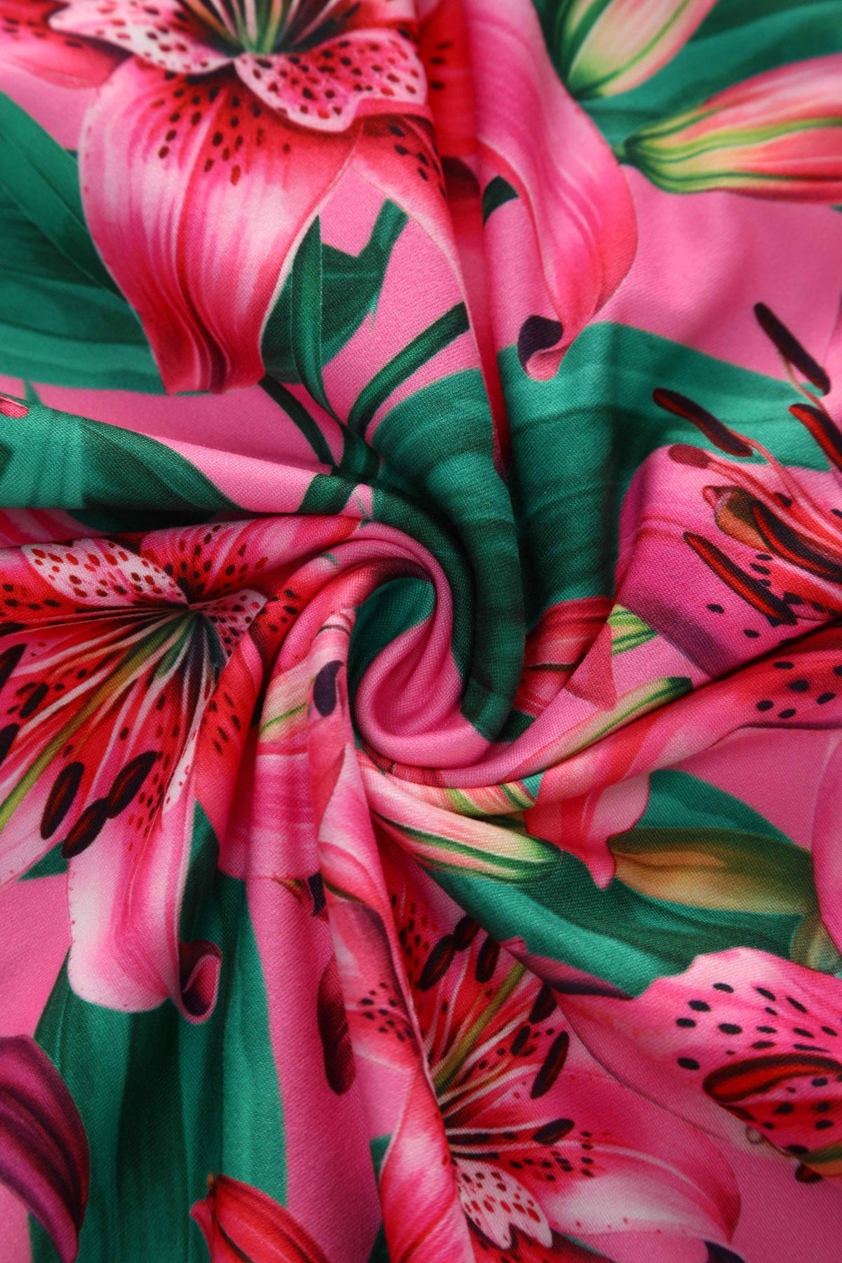 Julia Pink Lily Midi Dress