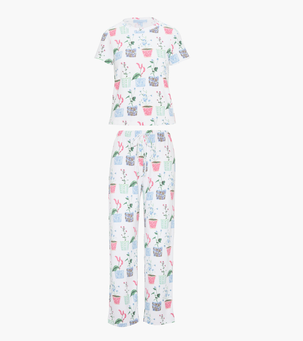 The Kelly Pajama Set - Flower Pots