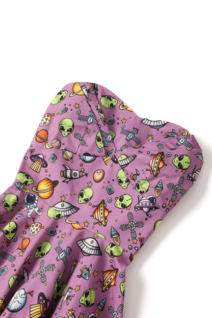 Melissa Purple UFOs Strapless Dress