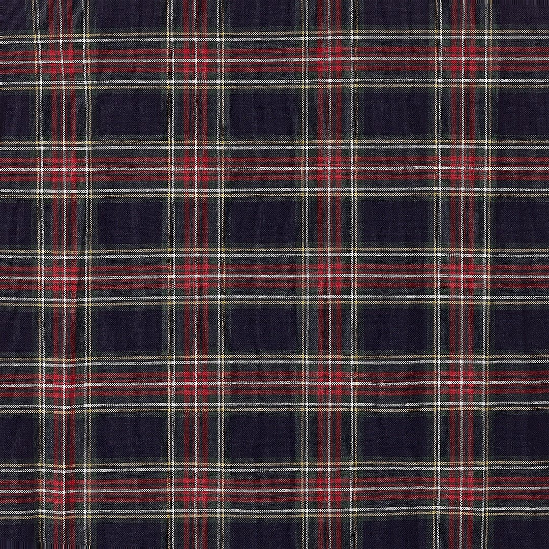 Annie Retro Check Swing Dress in Dark Blue & Red