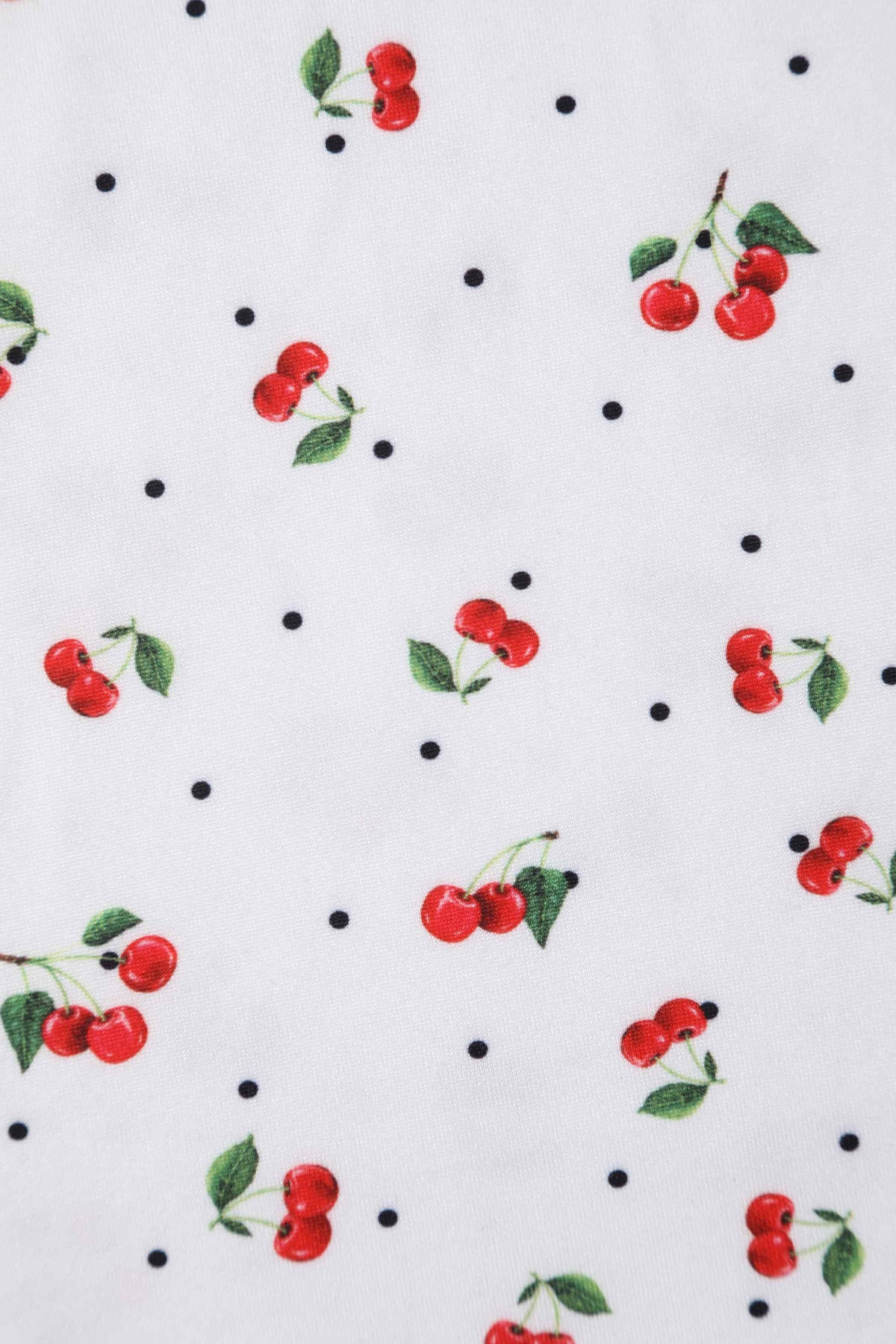 Donna Cherry White Crossover Bust Dress