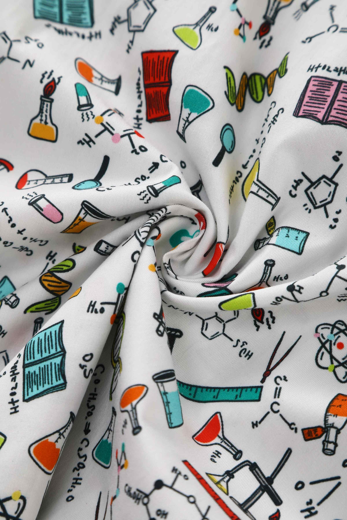 Mabel Science Midi Shirt Dress In White