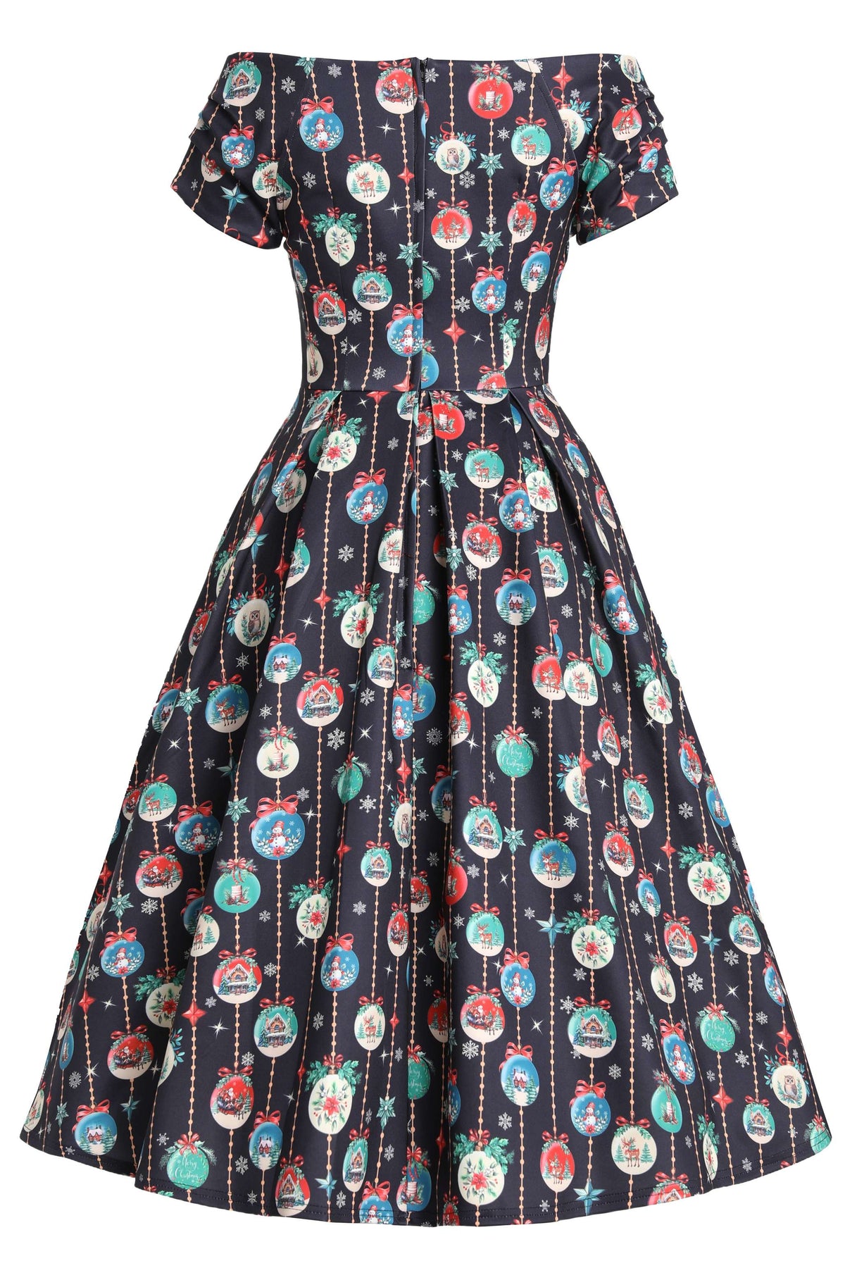 Lily Snow Globe Off Shoulder Dress
