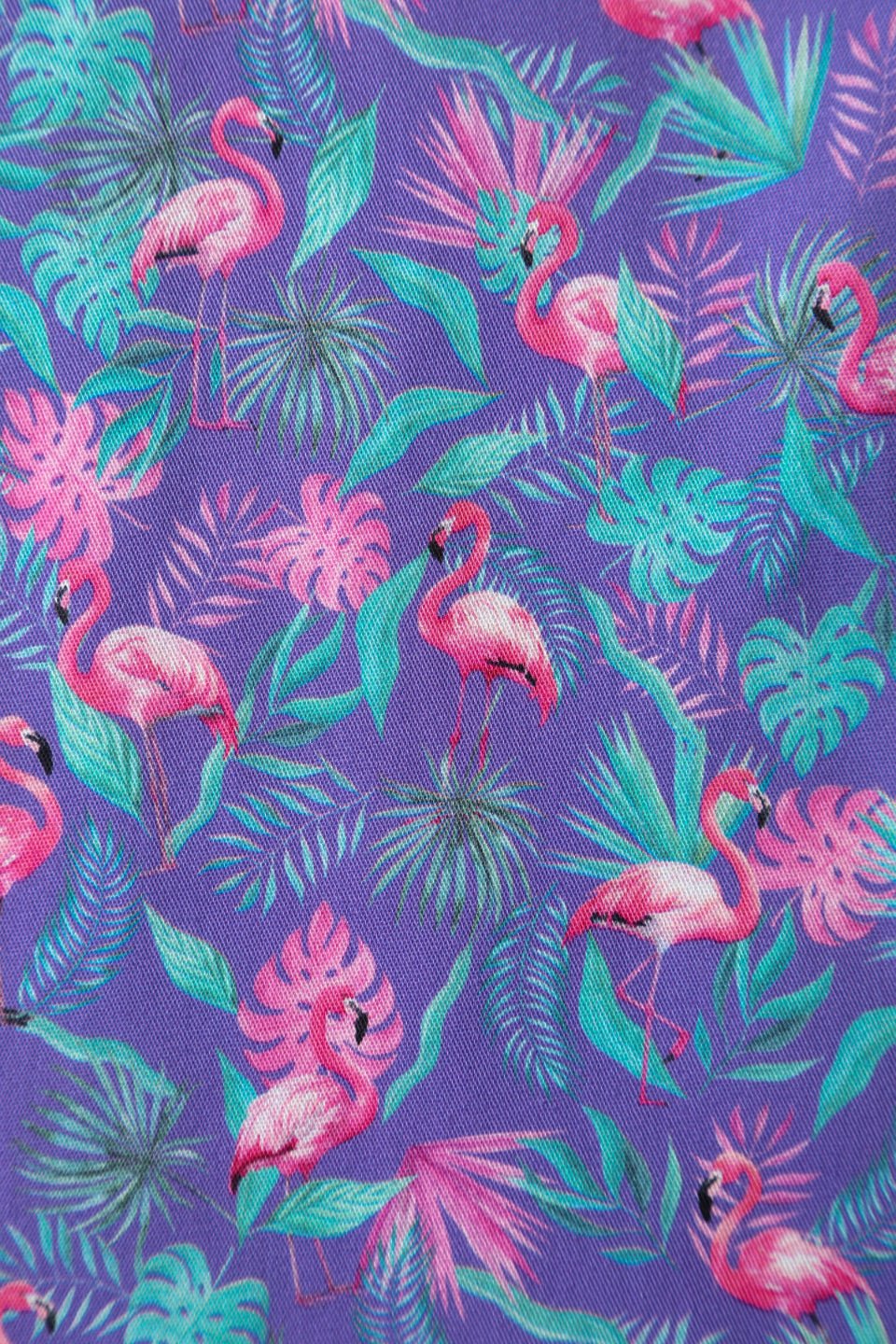 Penelope Purple Flamingo Shirt Dress