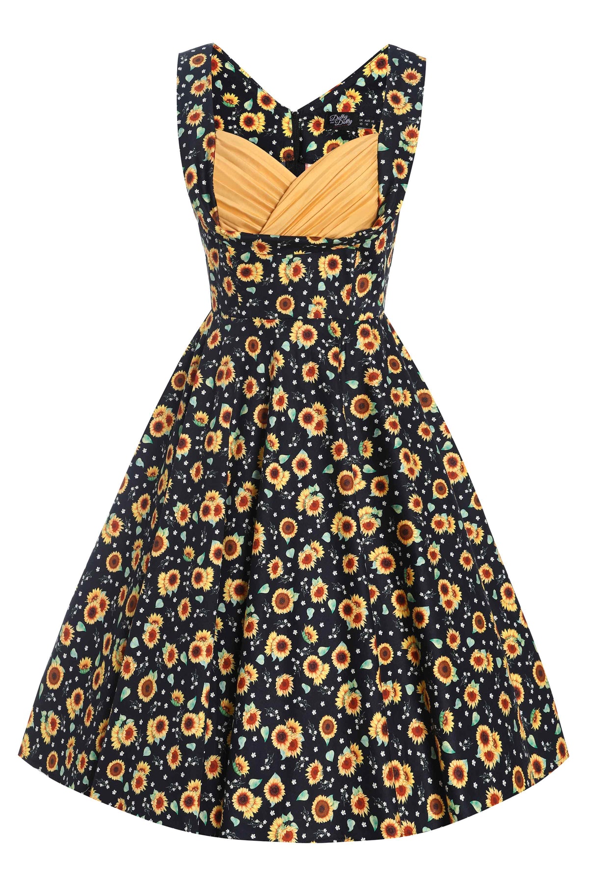 Grace Sunflower Pleated Bust Dress
