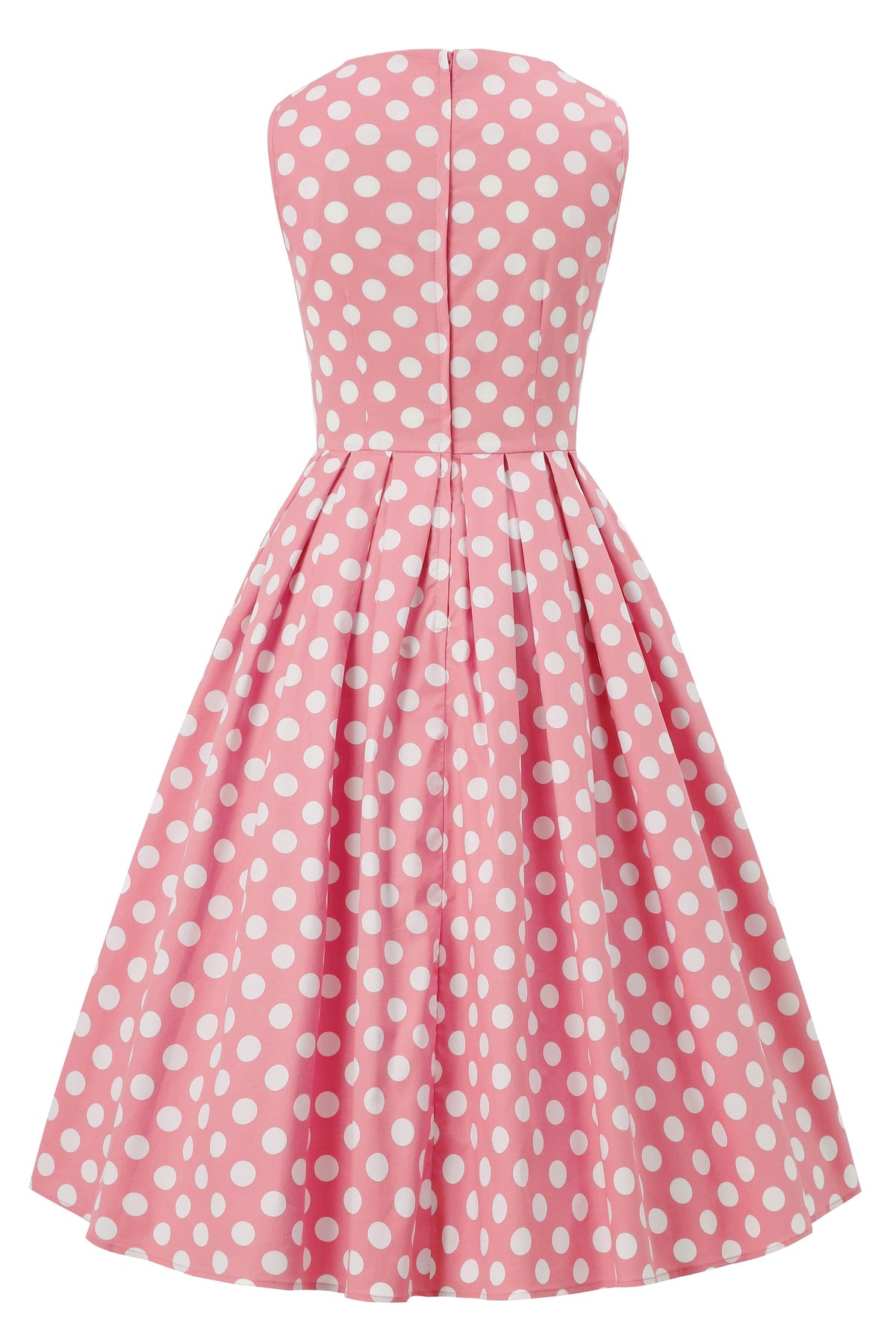 Blair Light Pink Polka Dot Mesh Dress