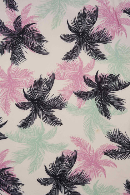 Janice Tropical Palm Tree Tea Dress