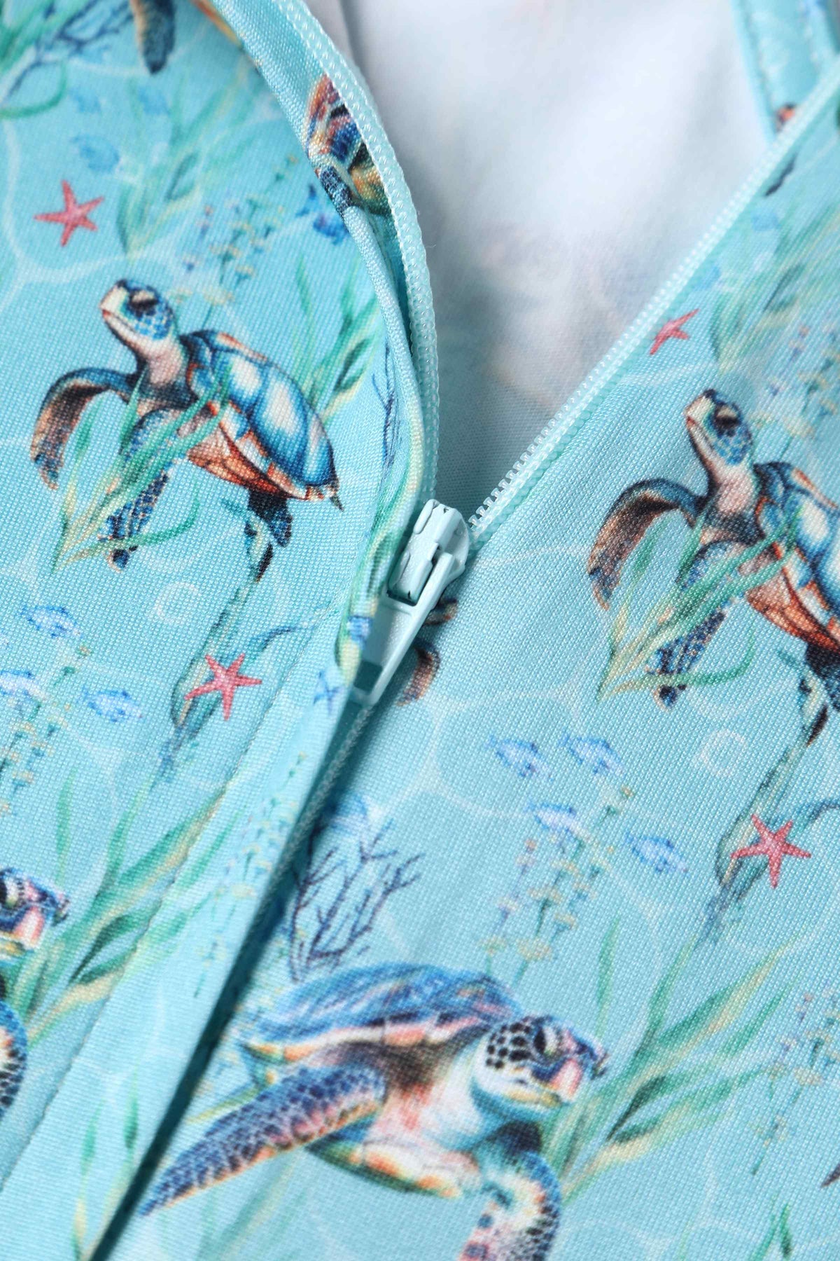 Billie Underwater Turtle Flared Dress